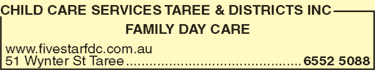 Child Care Services Taree & Districts Inc - Search Child Care 2