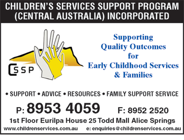 Children?s Services Support Program (Central Australia) Incorporated - Search Child Care 1