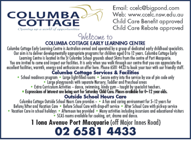 Columba Cottage Early Learning Centre - Search Child Care 1